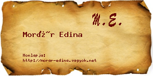 Morár Edina névjegykártya